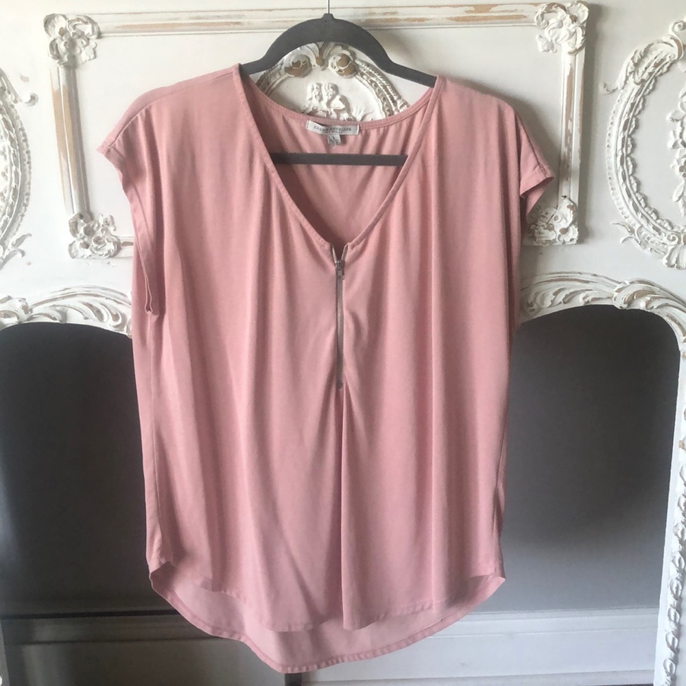 Pink green envelope shirt